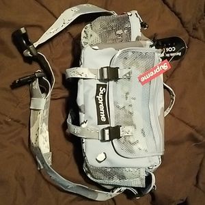Supreme blue "chocolate chip" camo waist bag